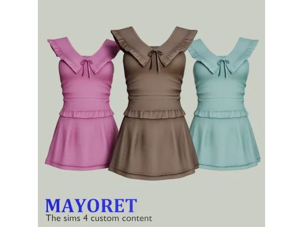 Sims 4 Mayoret-Ratasya Dress