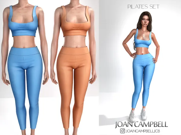 Alpha PILATES SET by Joan_Campbell_Beauty_ - The Sims 4 Custom Content
