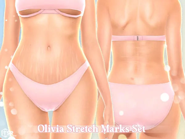 Sims 4 Olivia Stretch Marks - Set by MSQSIMS