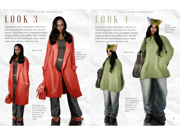 TIFFANY AUTUMN LOOKBOOK 2025  3 & 4 by ch3rrysimss