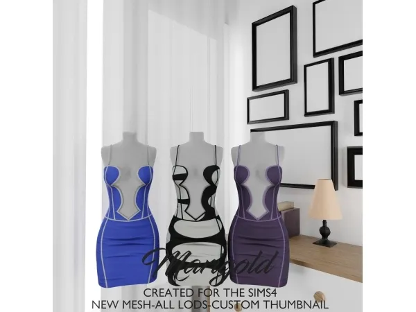 Sims 4 MARIGOLS TS4- ISLA DRESS