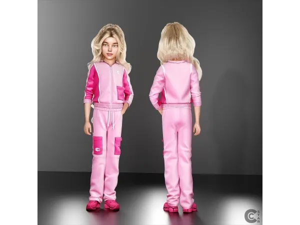 Alpha Child Track Zip Jacket cool_content_star - The Sims 4 Custom Content