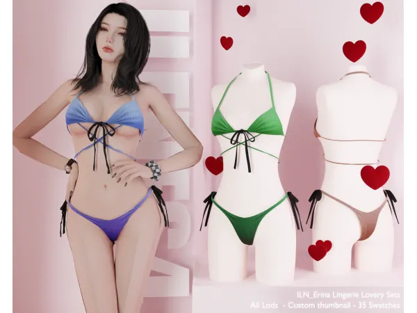 Iln Erina Lingerie - The Sims 4 Custom Content