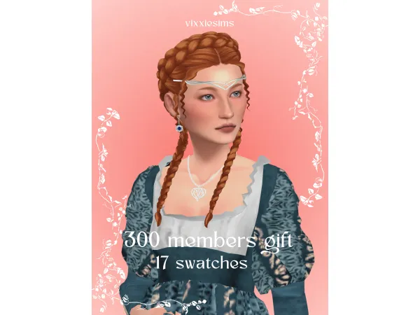 Maxis Match 300 members gift by vixxiesimss - The Sims 4 Custom Content