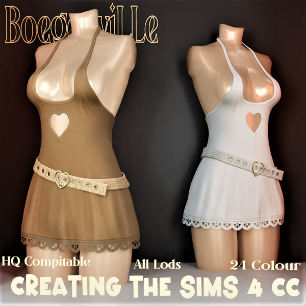 Alpha Boe_Mettha Redhila Dress by boegenville - The Sims 4 Custom Content