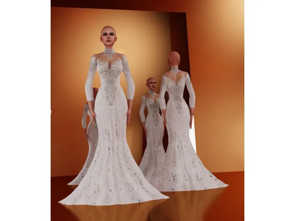 Alpha BRIDAL 16 by Mably - The Sims 4 Custom Content