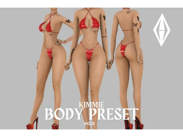 Mix VICCS_KIMMIE BODY PRESET (TEEN ELDER) - The Sims 4 Custom Content