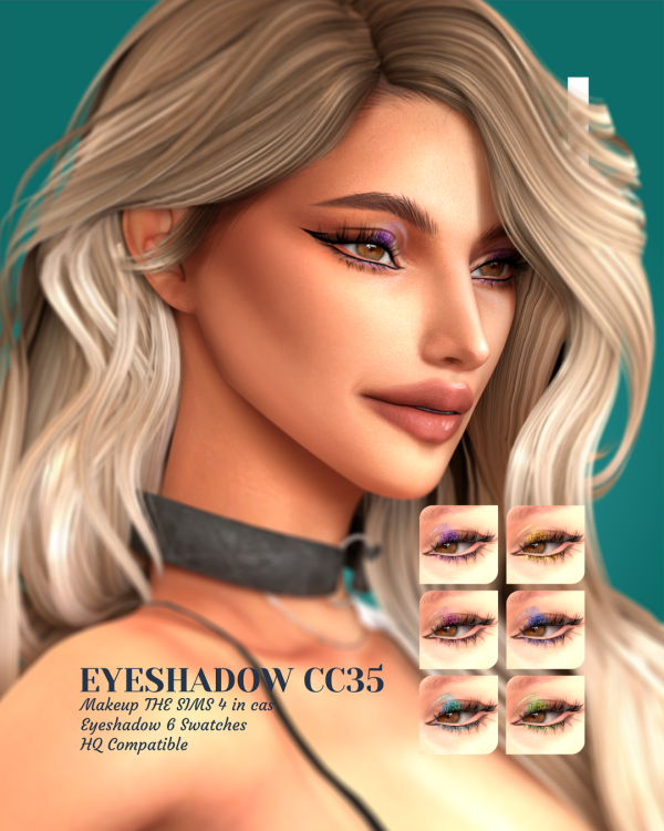Alpha LEAN EYESHADOW CC35 by simsfinds - The Sims 4 Custom Content