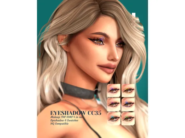 Sims 4 LEAN - EYESHADOW CC35