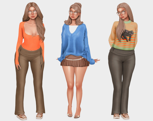 Maxis Match laying around the house (fall edition) sims 4 lookbooks by simsfinds - The Sims 4 Custom Content
