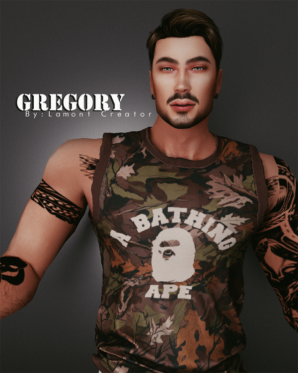 Mix gregory male sim by lamontcreatorr - The Sims 4 Custom Content