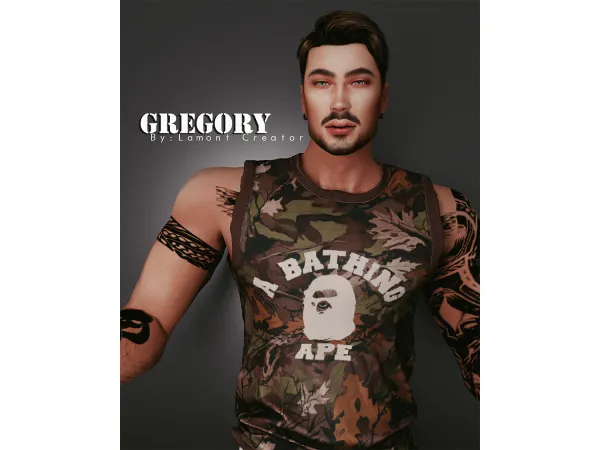 Mix gregory male sim - The Sims 4 Custom Content