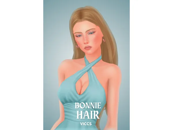 Maxis Match VICCS_BONNIE HAIR (TEEN ELDER) - The Sims 4 Custom Content