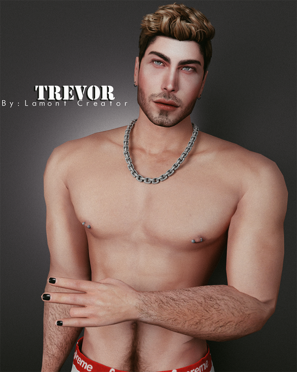 Mix trevor male sim by lamontcreatorr - The Sims 4 Custom Content