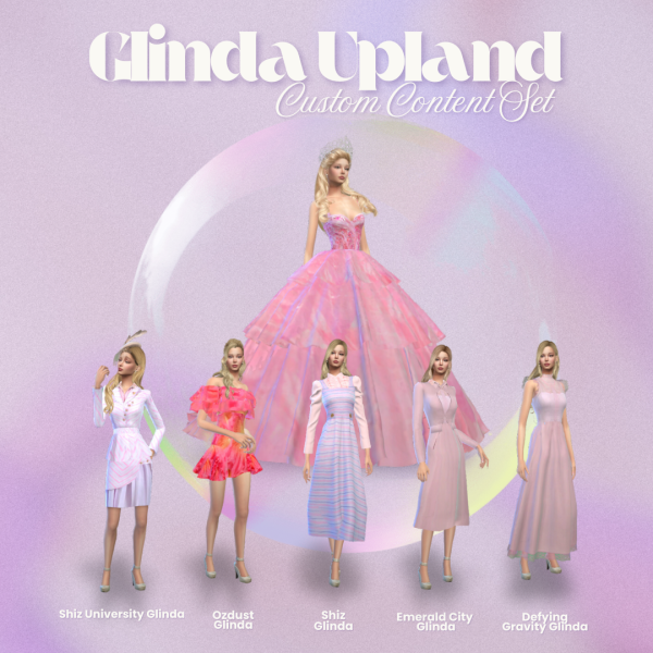 Alpha GLINDA THE GOOD WITCH SET by simsfinds - The Sims 4 Custom Content