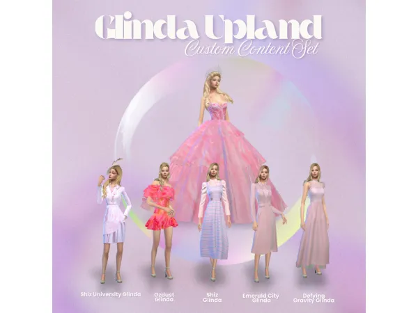 Alpha GLINDA THE GOOD WITCH SET by mimamongbusowg - The Sims 4 Custom Content