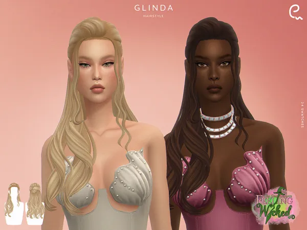 Maxis Match Feeling Wicked Glinda Hairstyle by Enriques4 - The Sims 4 Custom Content
