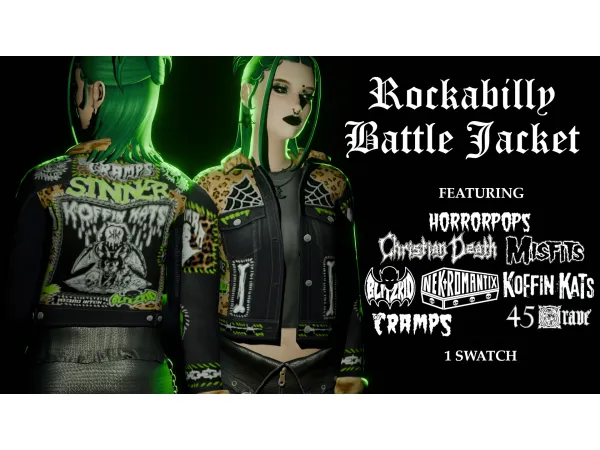 rockabilly battle jacket by mellosakicc