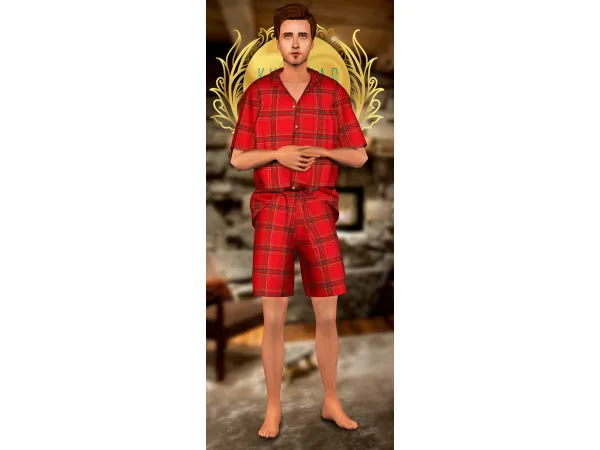 Kurimas 4t2 Gorillax3 Lounge Set Full Body - The Sims 2 Custom Content