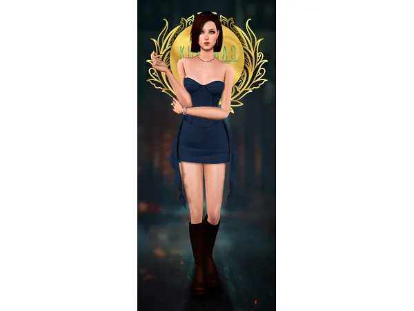 Kurimas 4t2 Valentine Dress Indiana - The Sims 2 Custom Content
