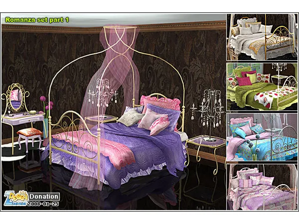 Peggy Romanza Bedroom by simsfinds - The Sims 2 Custom Content