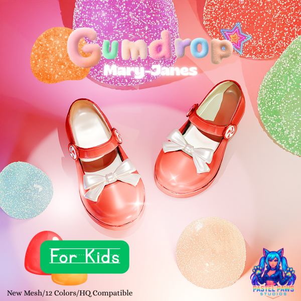 Alpha Gumdrop Mary Janes by simsfinds - The Sims 4 Custom Content