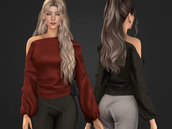 Sims 4 Evening Out 1 - Blouse