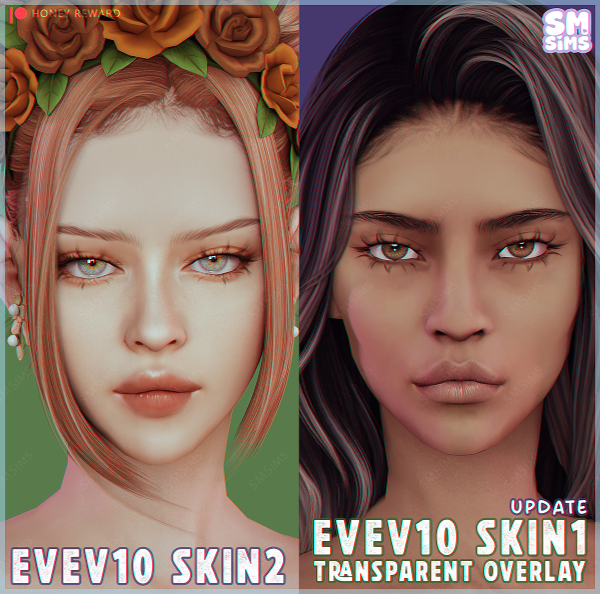 Alpha HONEY Evev10 Skin2 plus Skin1 update by simsfinds - The Sims 4 Custom Content