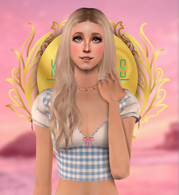 Kurimas 4t2 B0T0XBRAT Saddle Top by simsfinds - The Sims 2 Custom Content