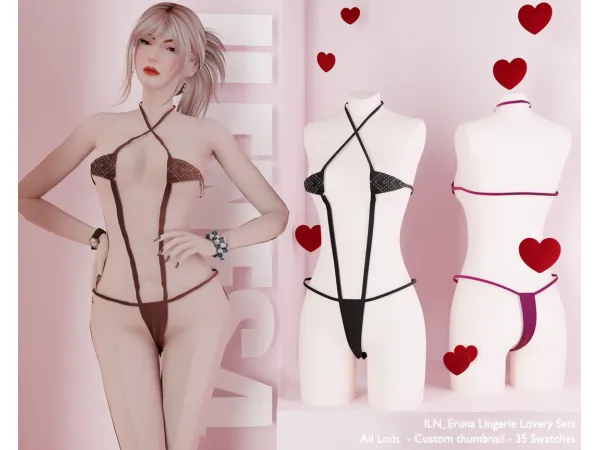Alpha ILN Eruna Lingerie - The Sims 4 Custom Content