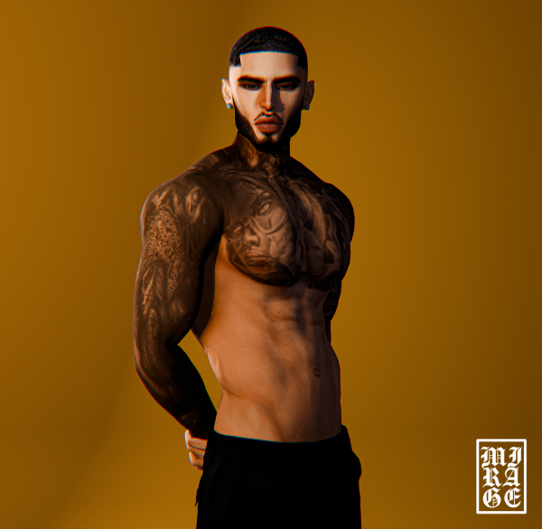 Mix EMPTY EYES TATTOO by lamiragesims4 - The Sims 4 Custom Content