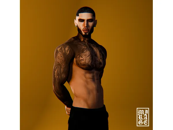 Mix EMPTY EYES TATTOO - The Sims 4 Custom Content