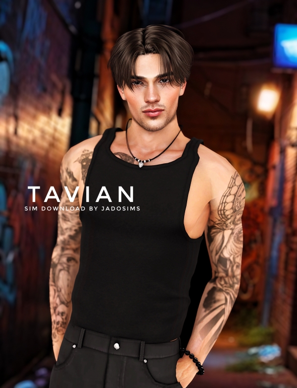 Alpha Tavian (Sim Download) by shopwithflynnn - The Sims 4 Custom Content