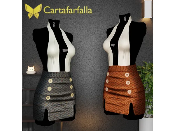 Alpha Cartafarfalla Sculptura - The Sims 4 Custom Content