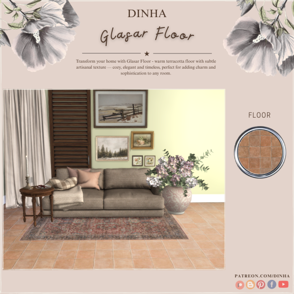 Alpha Glasar Floor by dinhagamer - The Sims 4 Custom Content