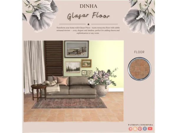 Alpha Glasar Floor - The Sims 4 Custom Content