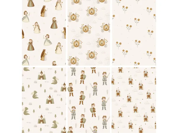 Mix FAIRYTALE COLLECTION PART 2 9 Wallpaper Prints by lilyvalleycc - The Sims 4 Custom Content