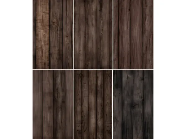 Mix OPHELIA COLLECTION 6 Dark Wooden Floors by lilyvalleycc - The Sims 4 Custom Content