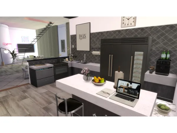 Alpha APARTMENT OF A RICH COUPLE GAMERS by SimsRenovation - The Sims 4 Custom Content
