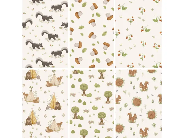 WOODLAND COLLECTION: PART 01 | 9 Wallpaper Prints by lilyvalleycc