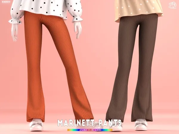 Mix Marinett Child Pants Bluerosesims - The Sims 4 Custom Content