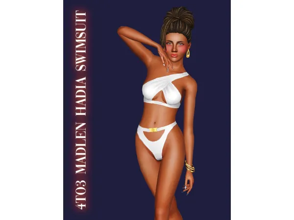4to3 Madlen Hadia Swimsuit by bellakenobi - The Sims 3 Custom Content