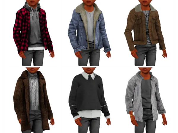 Sims 3 Alpha Kids Male Clothes CC: CU Conversion Dump by lexisimss