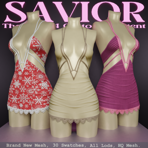 Alpha Svr_Frimazyla Dress by saviorts4 - The Sims 4 Custom Content