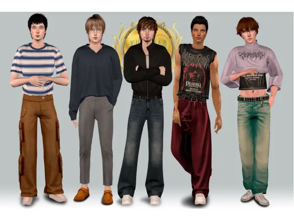 Kurimas 4t2 Popurry Collection Men by simsfinds - The Sims 2 Custom Content