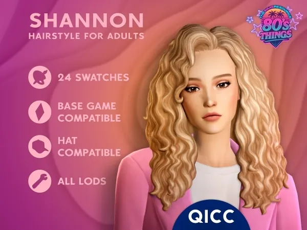 Sims 4 Shannon Hair
