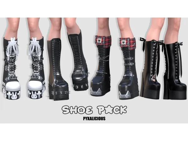 Alpha SHOE PACK - The Sims 4 Custom Content
