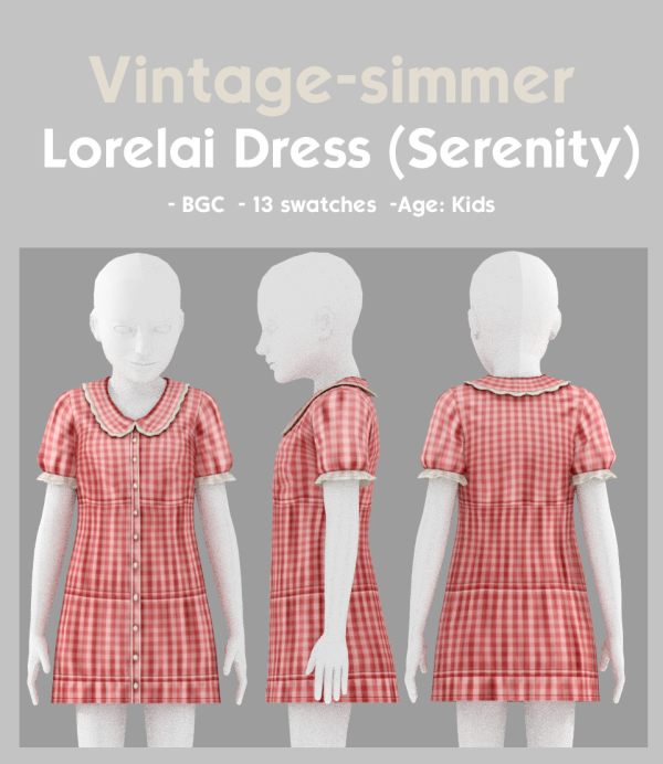Maxis Match Lorelai Dress simmer by simsfinds - The Sims 4 Custom Content