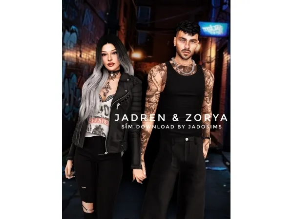 Sims 4 Jadren & Zorya (Sim Download)