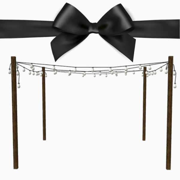 4T2 DOT Yard String 4 Pole Lights by simsfinds - The Sims 2 Custom Content